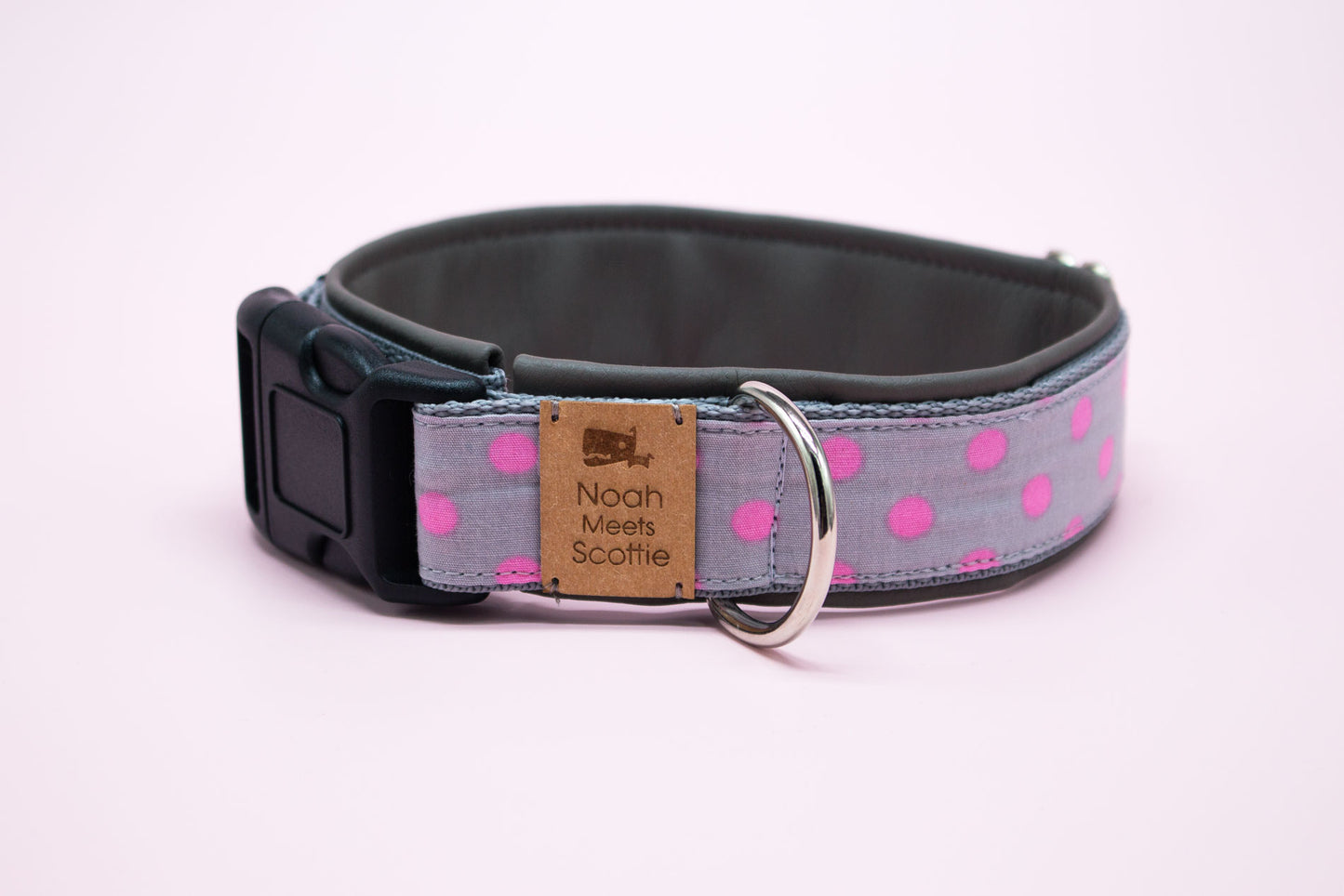 Seitenansicht Hundehalsband DORA – modern, romantisch, verstellbar