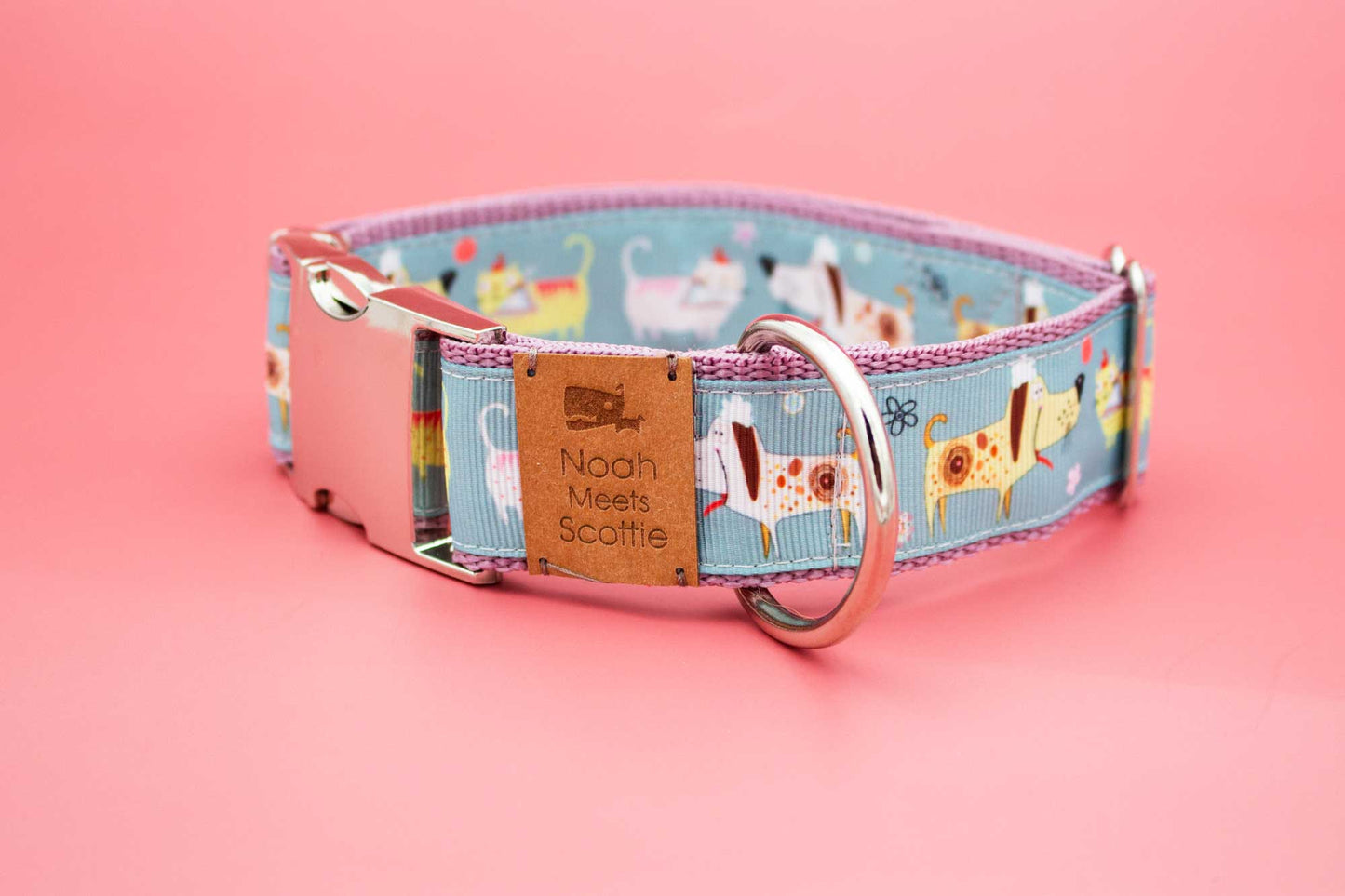 Detail Hundehalsband PAWETRY – Hunde Design in Pastellfarben, modern, fröhlich
