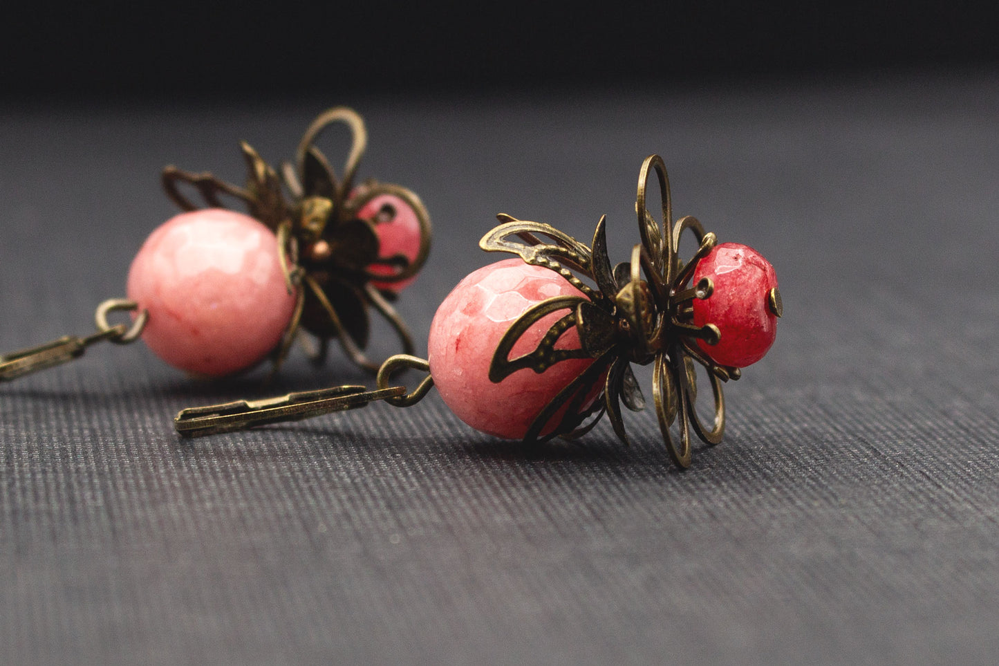 Ohrringe Flamingo Rosa Glasperlen – femininer Schmuck für Alltag und Hochzeit