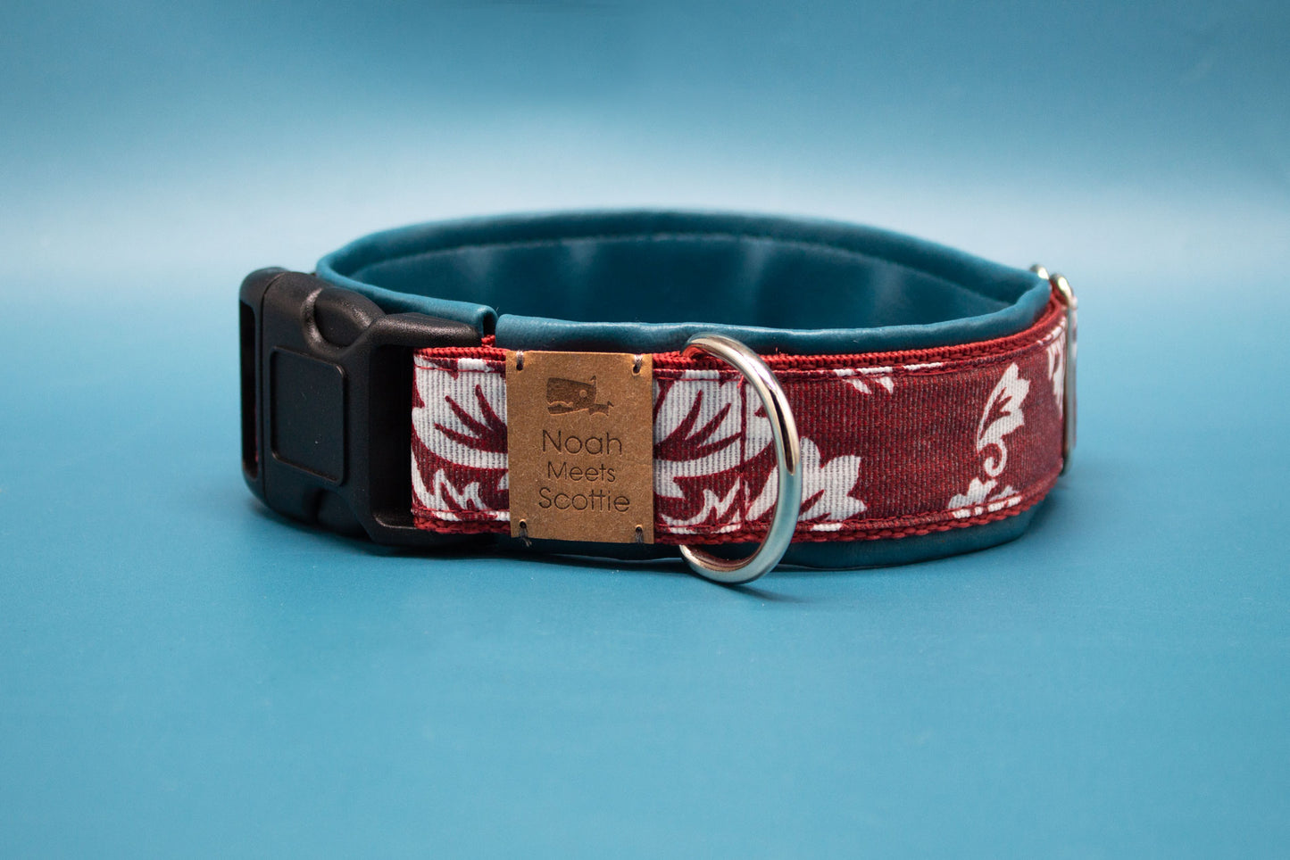 Hundehalsband Fleur – elegantes Design mit Barockmuster und edler Farbgebung